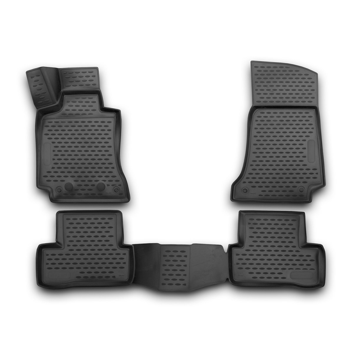Mercedes-Benz C Class Floor Mats - Omac - Rubber TPE - Black - 2014 Mercedes-Benz C Class Floor Mats - Omac - Rubber TPE - Black - 2014